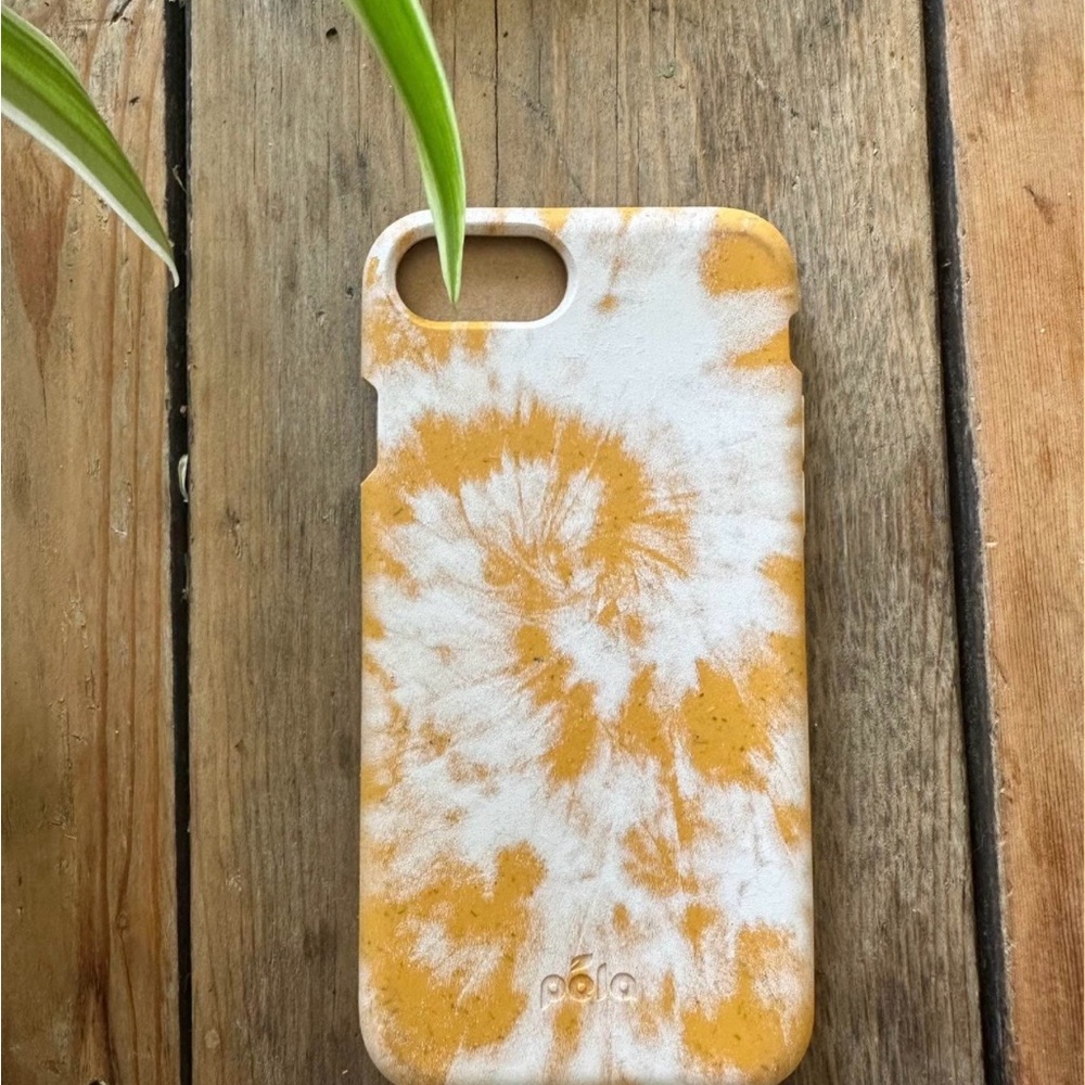 Pela Yellow and White Tie-Dye Phone Case